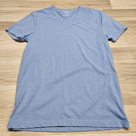 J. Crew Womens Shirt Blue V-Neck Broken In Mercantile Small - Picture 2 of 6